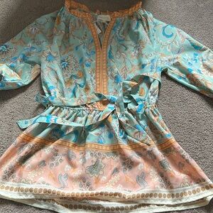 Spring Pastel Floral Tunic NWT Small